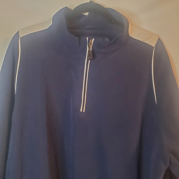 PGA Tour Sz XXL half zip men's navy, zip off sleeves mesh lining jacket - Picture 2 of 8